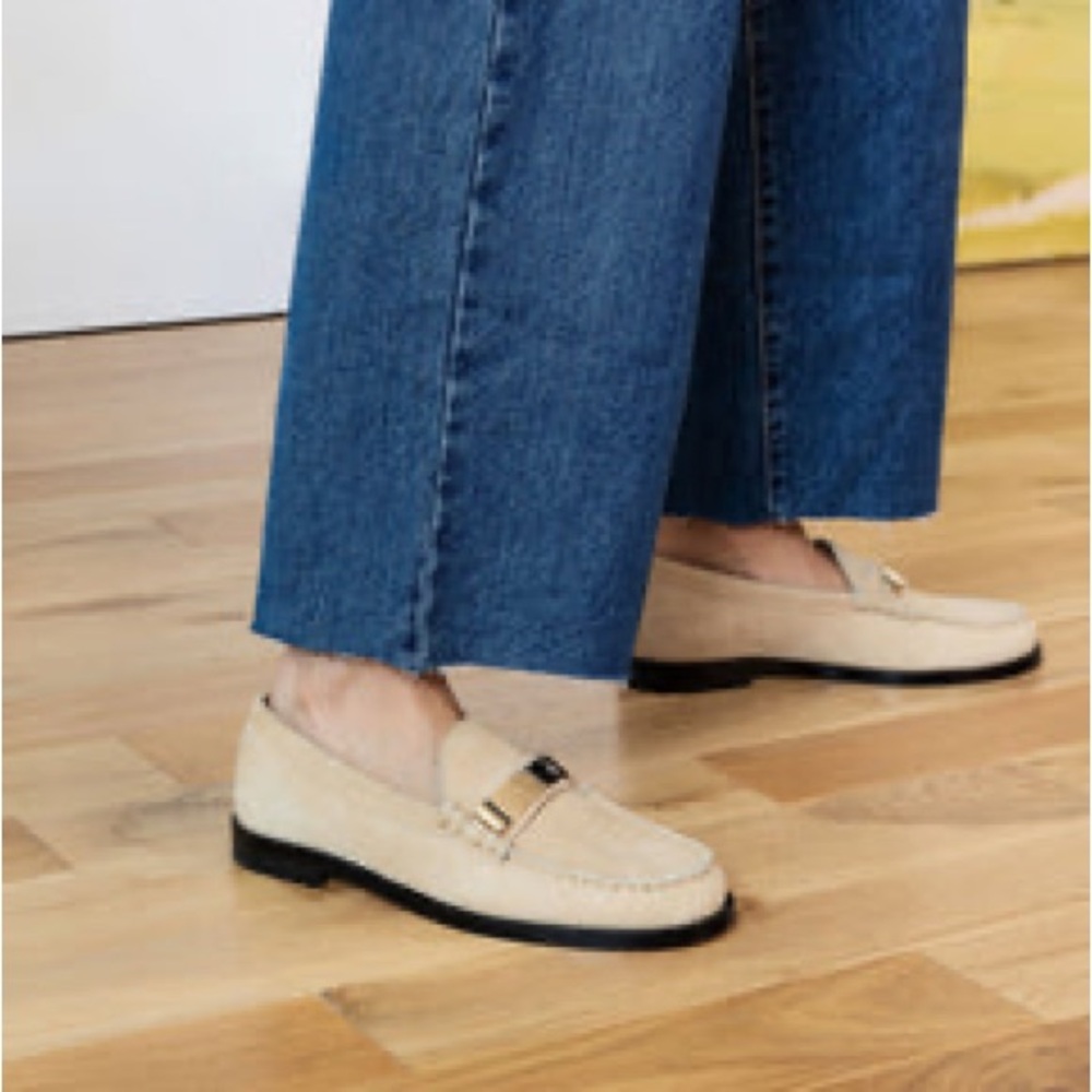 Dear Frances Luca Suede Loafer, Sand, US 7.5
